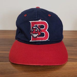 Vintage Burlington Indians MiLB 1990's RARE Cleveland Indians Kudzu Snapback Hat